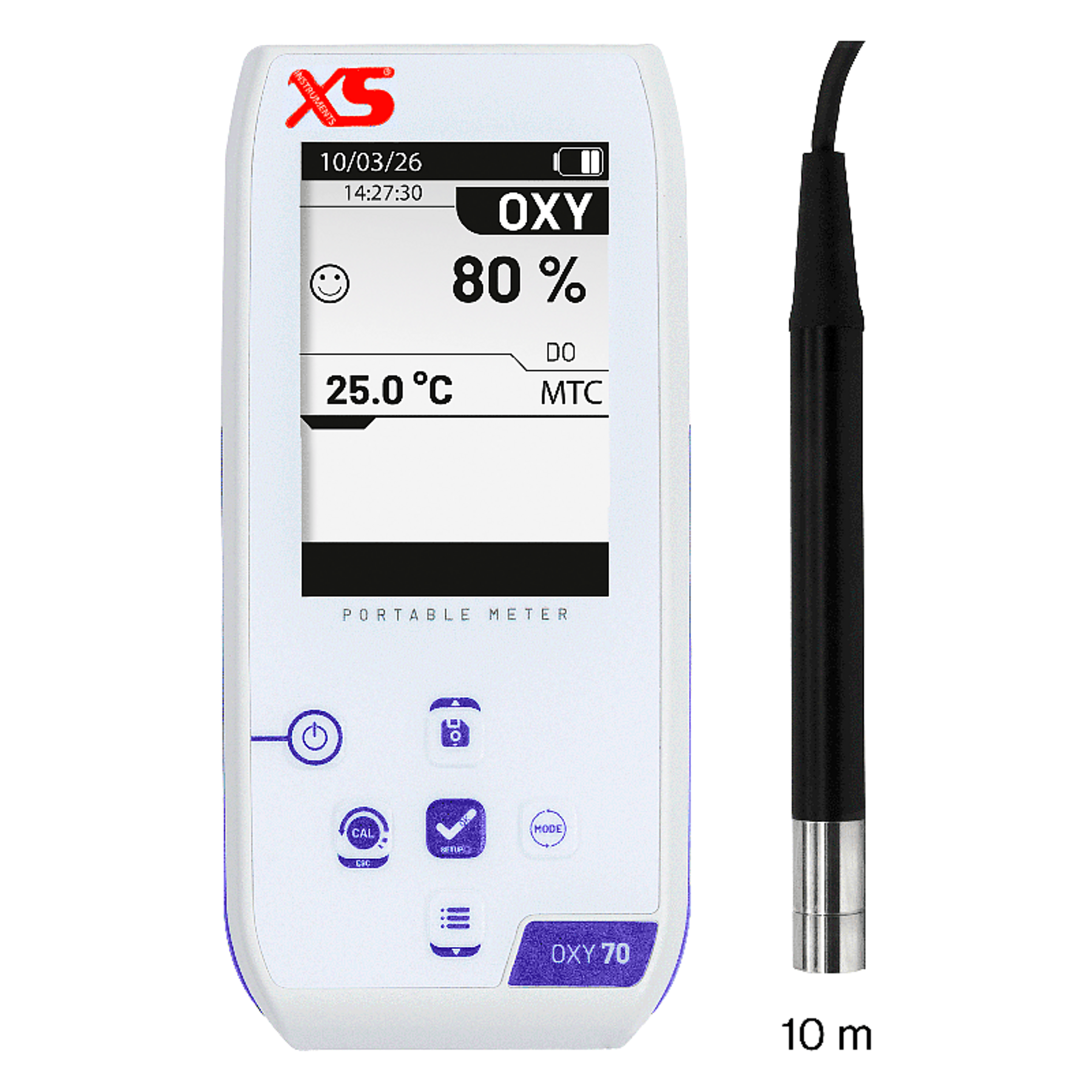 XS OXY 70 NEX – Oxímetro Portátil – Sensor Óptico 10 m