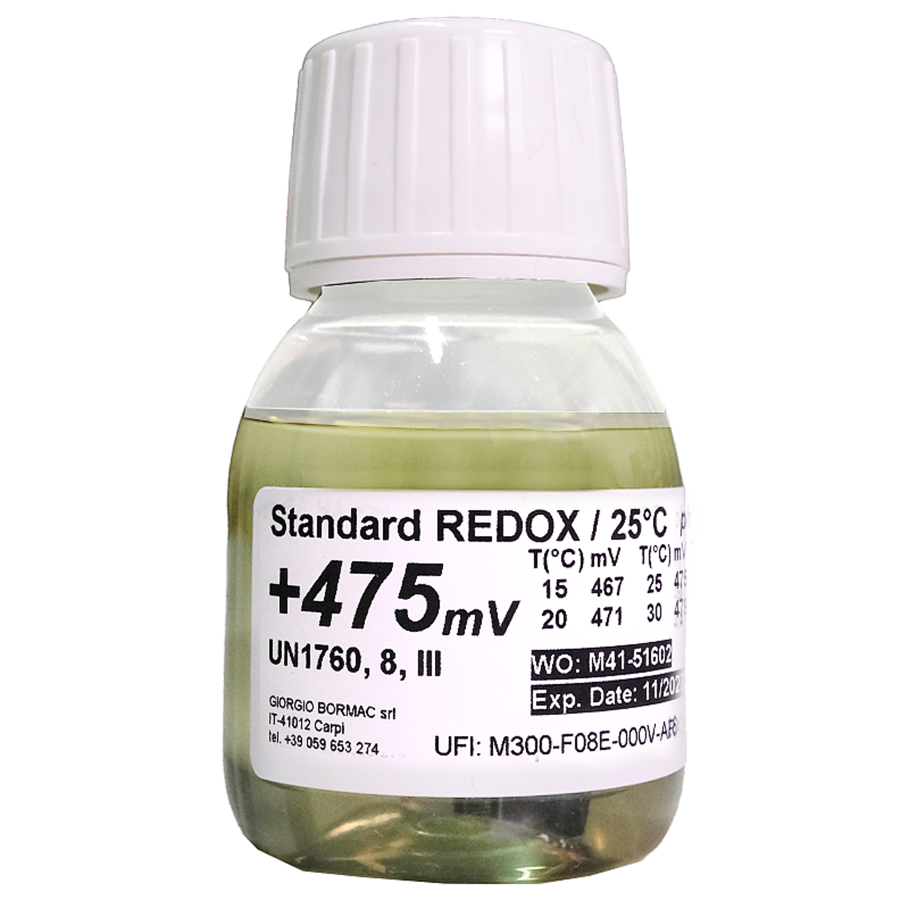 XS Basic Redox RX +475 mV/25°C, 55 ml
